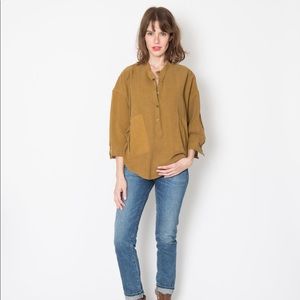 SBJ Isabel Top in Mocha Size 3/4